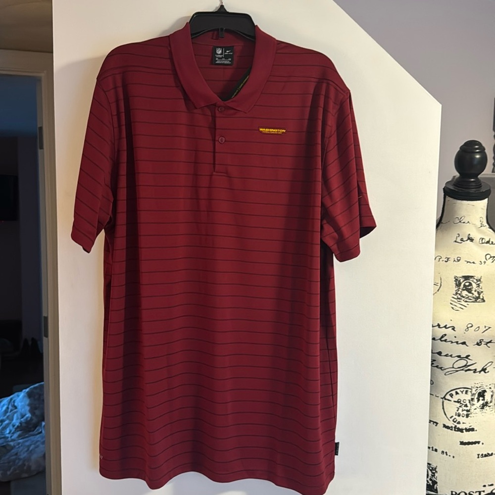 Mens Washington NFL polo shirt dri-fit xxl nwt